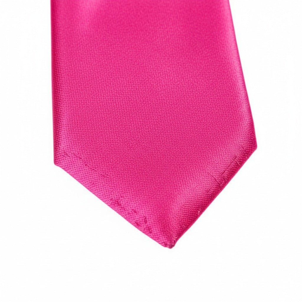 Hot Pink Skinny Slim Tie