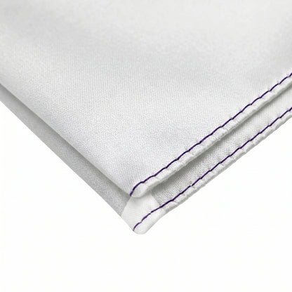 White folding of pocket square