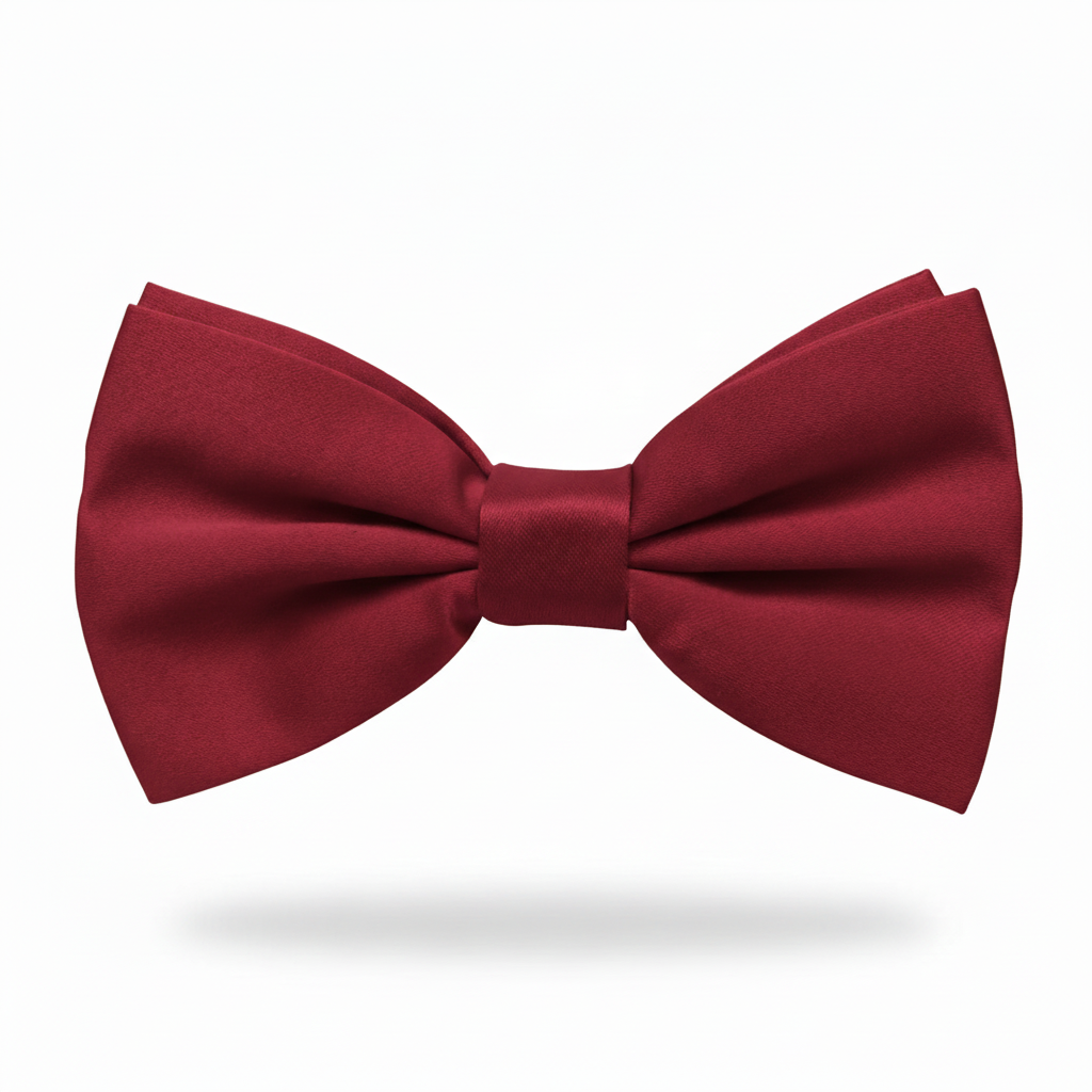 Wine Red Bow Tie for Men