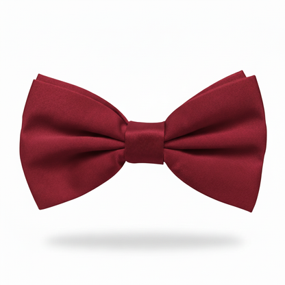 Wine Red Bow Tie for Men