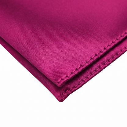 Wine Red folding of pocket square
