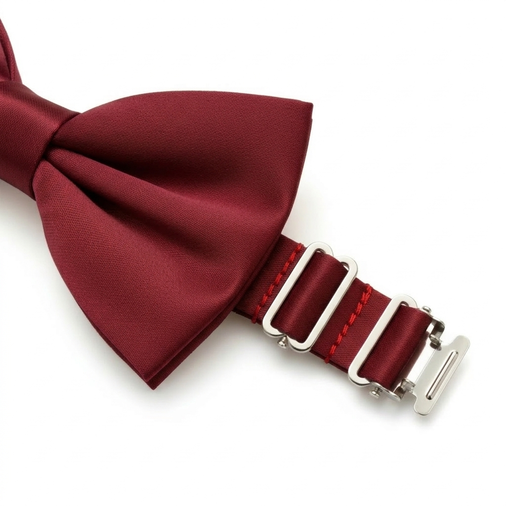 Wine Red Bow Tie for Men