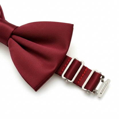 Wine Red Bow Tie for Men