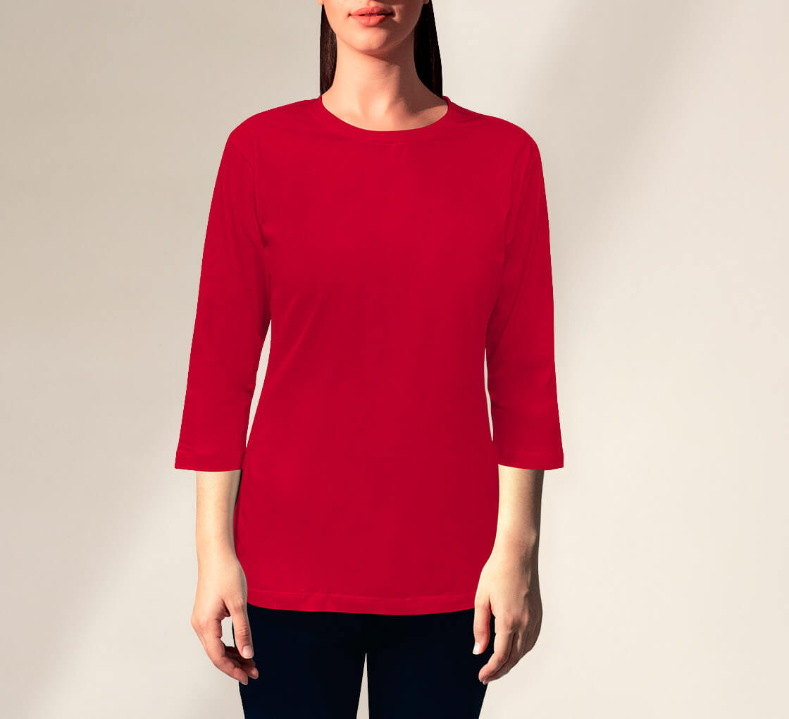 Customized Women’s Half-Long Sleeve T-Shirt