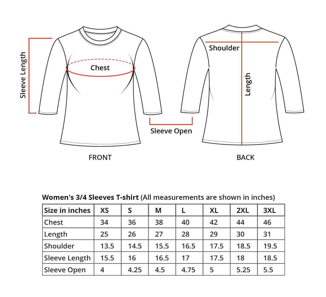 Customized Women’s Half-Long Sleeve T-Shirt