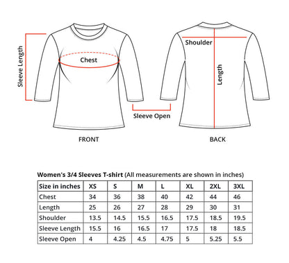 Customized Women’s Half-Long Sleeve T-Shirt