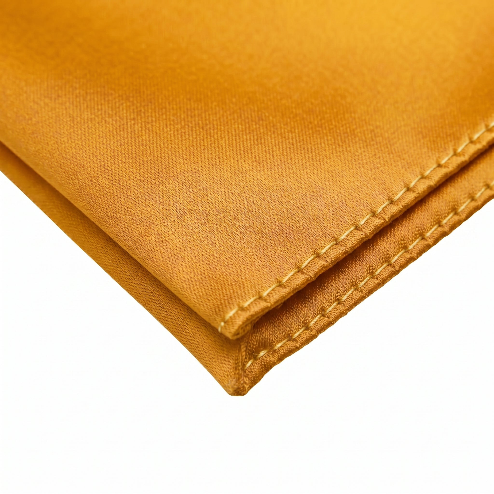 Yellow folding of pocket square