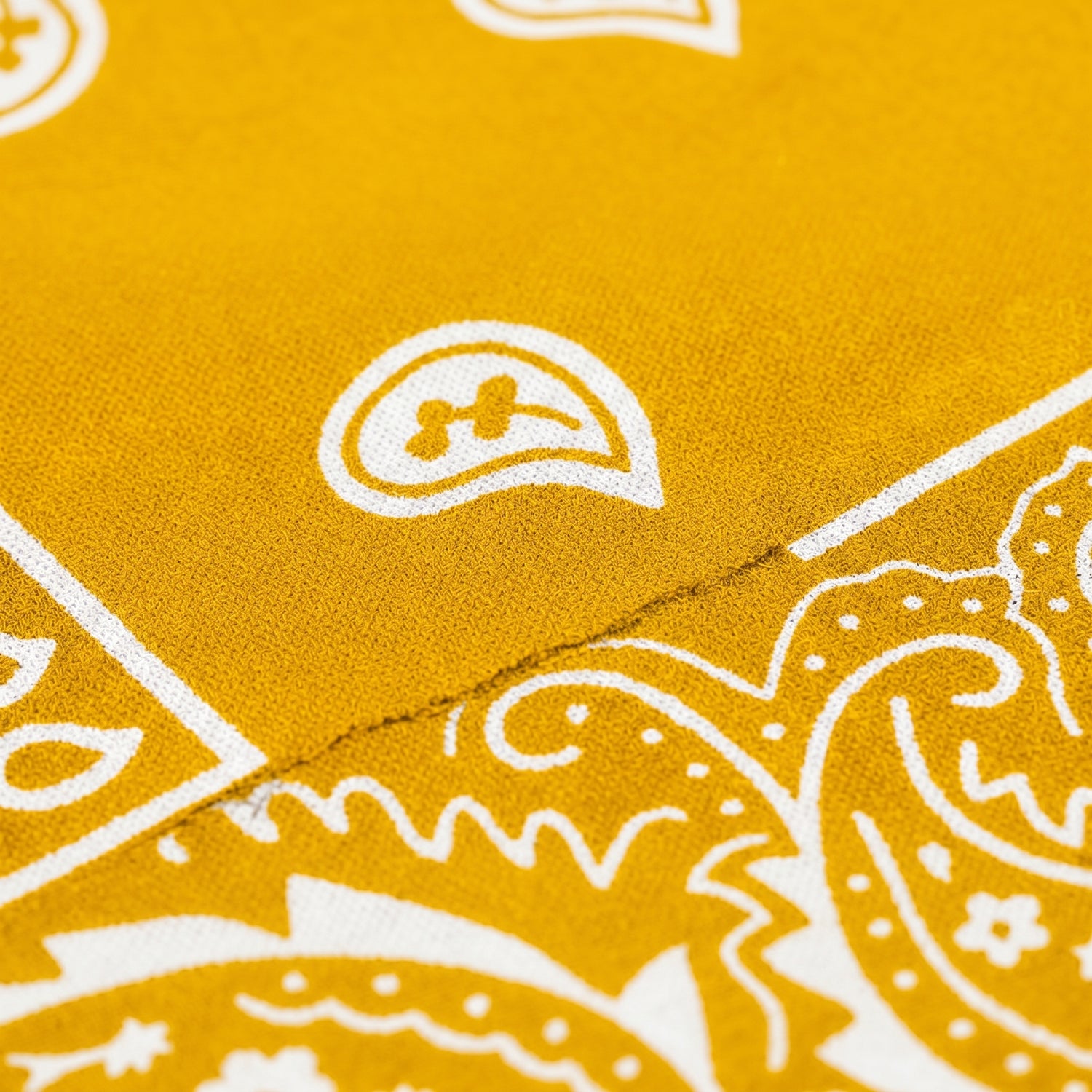 Yellow Paisley Cotton Bandana in 3 Pack
