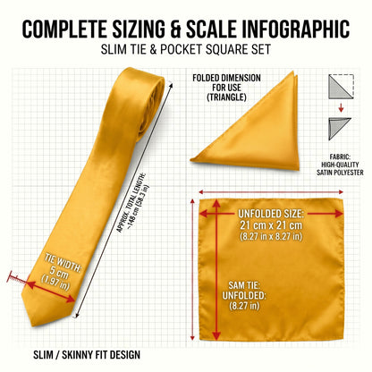 Yellow folding of pocket square