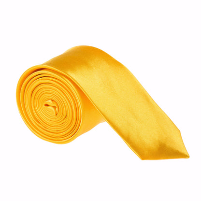 Yellow Skinny Slim Tie