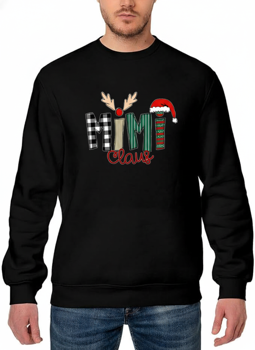 Mimi Claus” Sweatshirt – Cute Grandparent Christmas Design Holiday Festive Jumper
