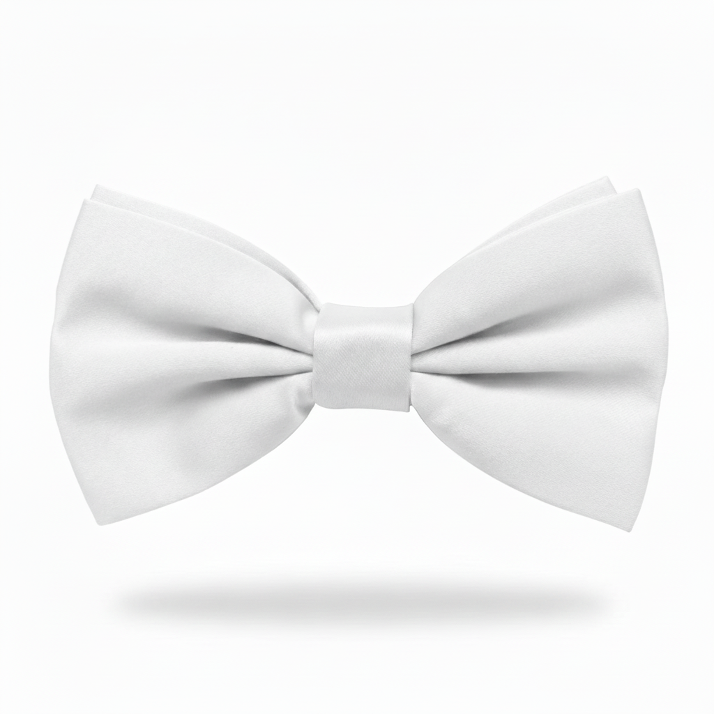 White Bow Tie for Men